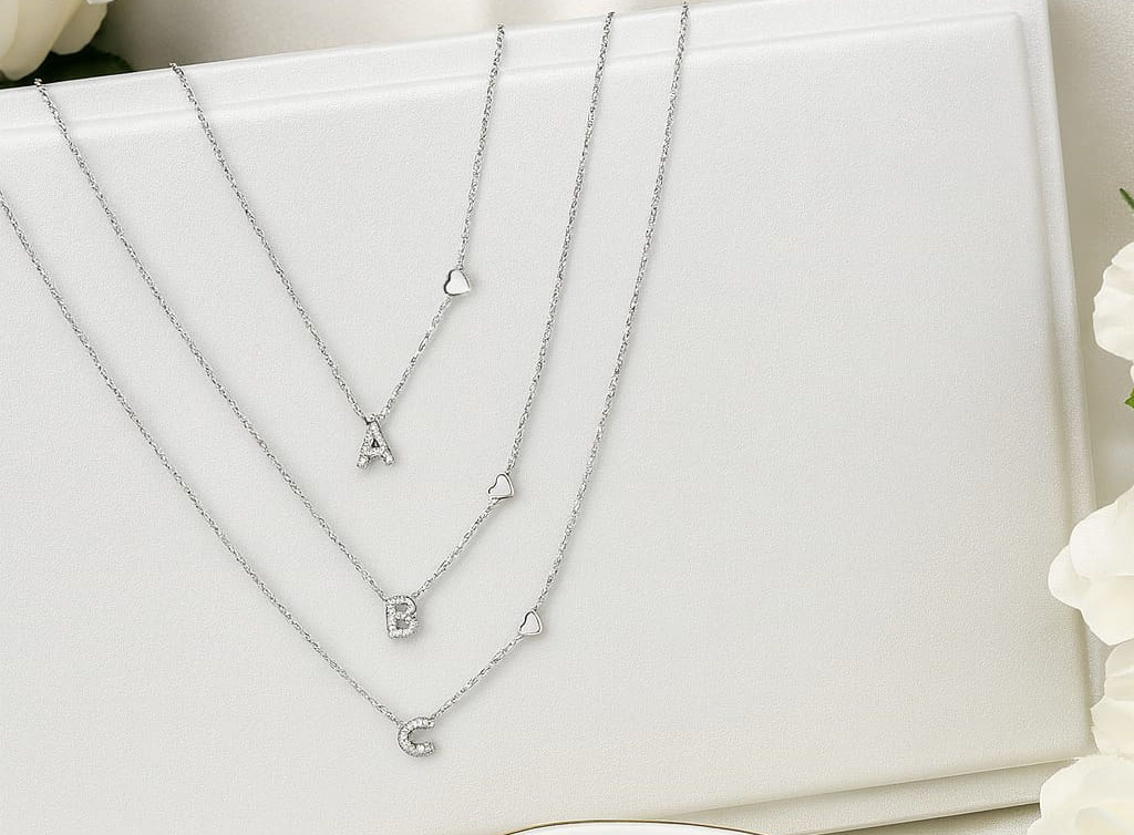 Collar Inicial - corazon personalizada para cada dia del año