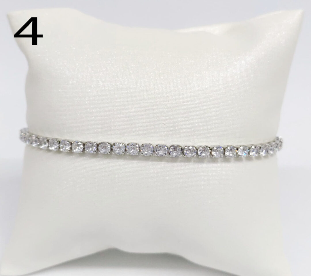 Pulsera circonita plateado - Imagen 5