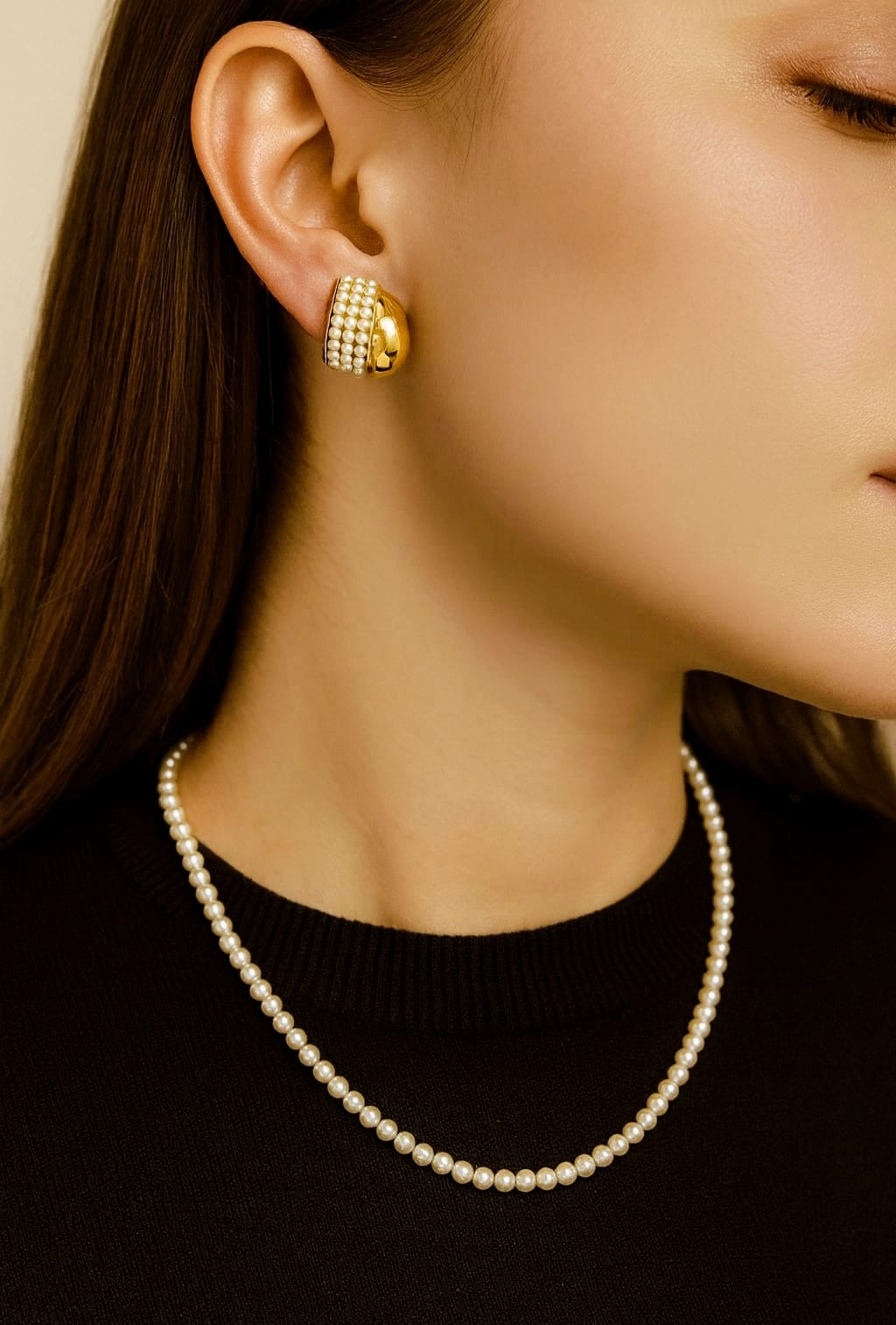 pendiente  PERLA HERMOSA