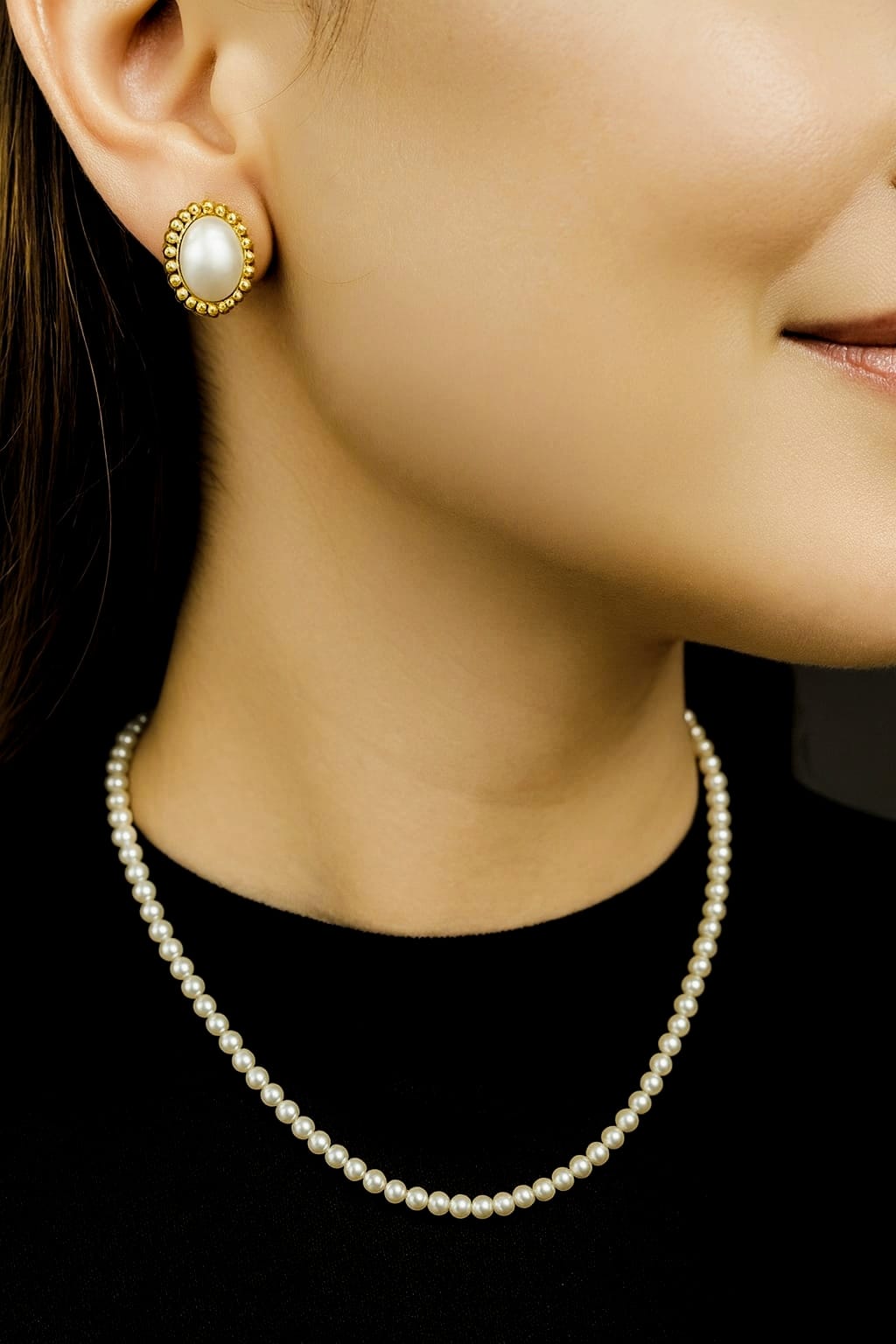 pendiente  PERLA FLOR