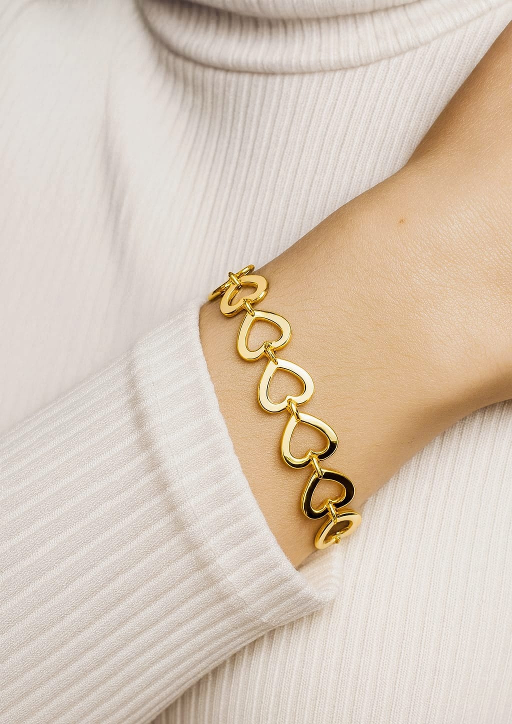 Pulsera ESLABON  CORAZON